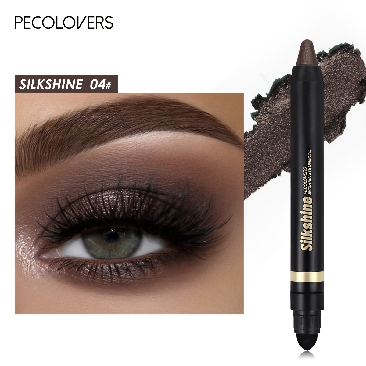 Metallic Glitter Eyeshadow Stick Matte Waterproof Shimmer Lying Long-lasting High Gloss Pearlescent Eyeshadow Pen