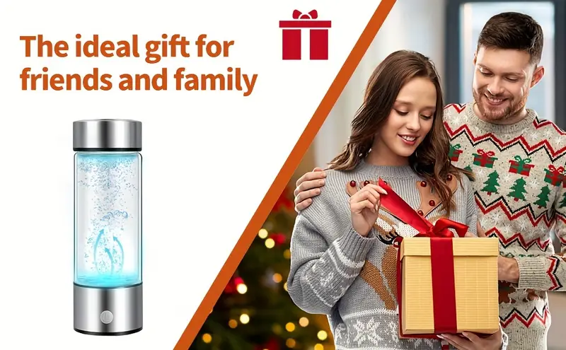 portable hydrogen water bottle hydrogen water ionizer hydrogen water generator rechargeable hydrogen rich water glass health cup suitable for home and travel details 1