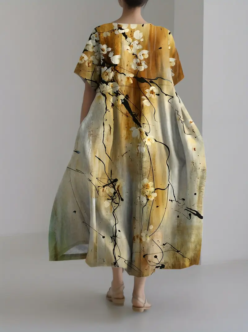 casual japanese dress Dresses Women Summer Kawaii Style Floral Empire Turn-down Collar Female Cute College Folds All-Match Loose Chic Fashion making it a great addition to any wardrobe. casual japanese ink floral fashion