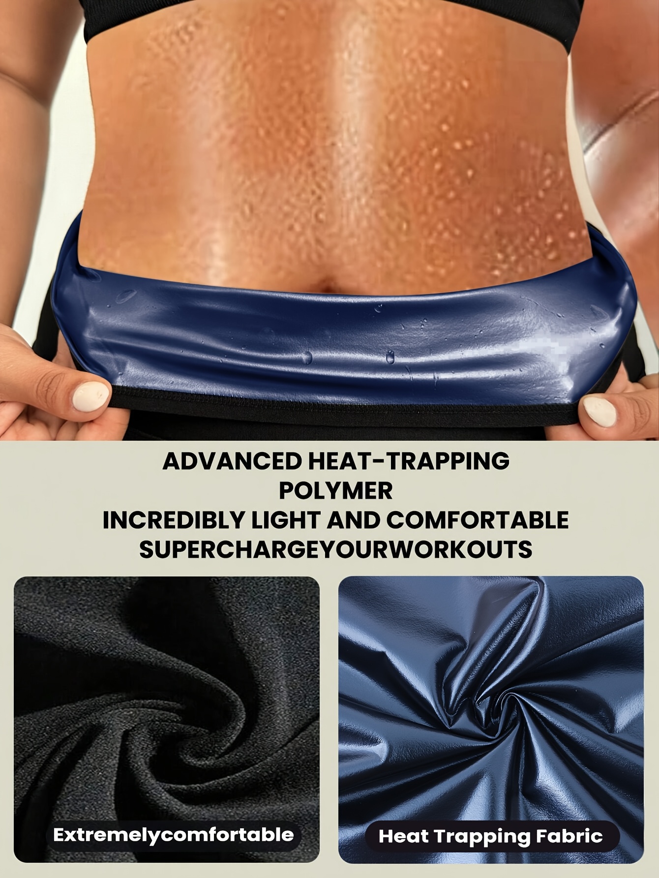 Women's High-Waisted Yoga Shorts with Waist Trimmer Technology - Sweat-Wicking 95% Polyester 5% Spandex, Tummy Control Workout Shorts for Running, Gym & Exercise - Black