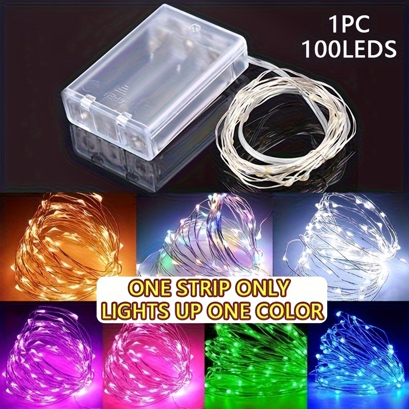 

Led Battery Powered Led Copper Wire Fairy String Light Waterproof For Garden Outdoor Party Christmas Decor