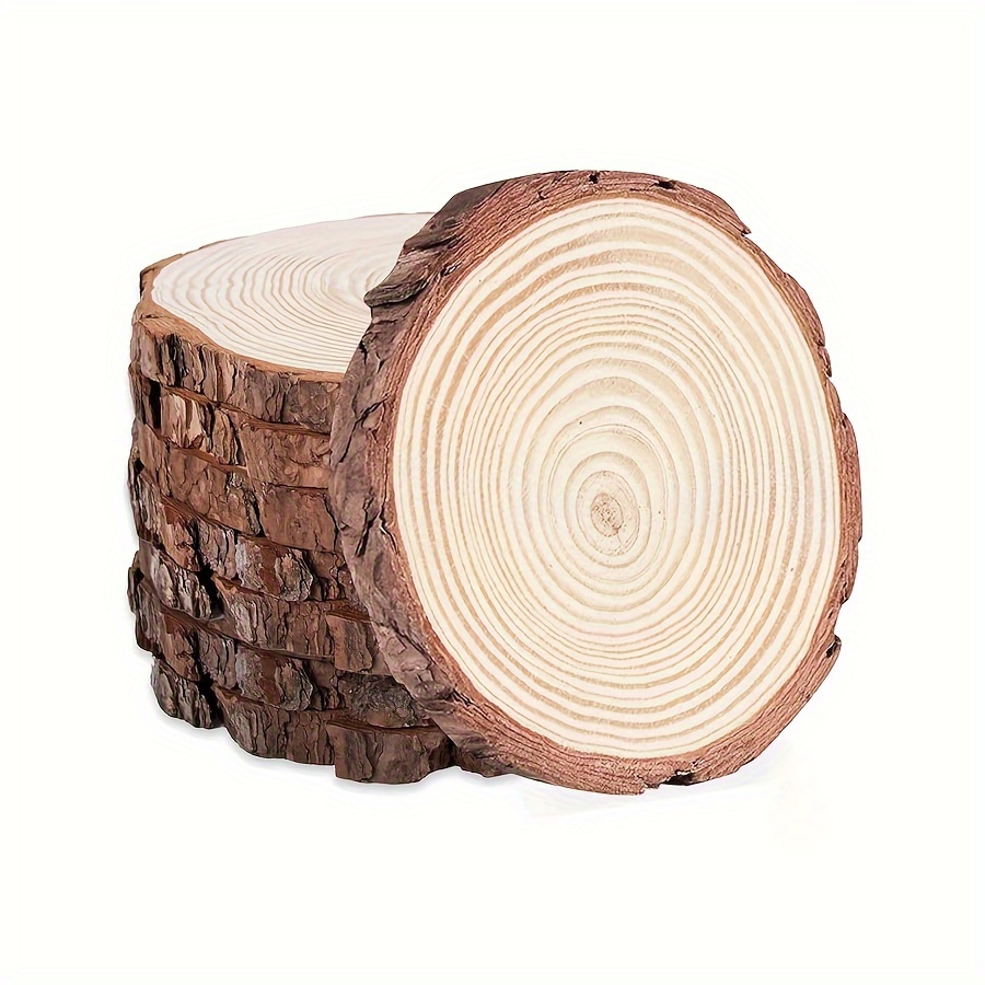 

9-18 Pieces, 6.7-7 Inch Centerpiece Wood Pieces, Unfinished Natural Wood Pieces, Rustic Wooden Circle, Table/wedding/diy Crafts/painting/burning With Wooden Centerpieces