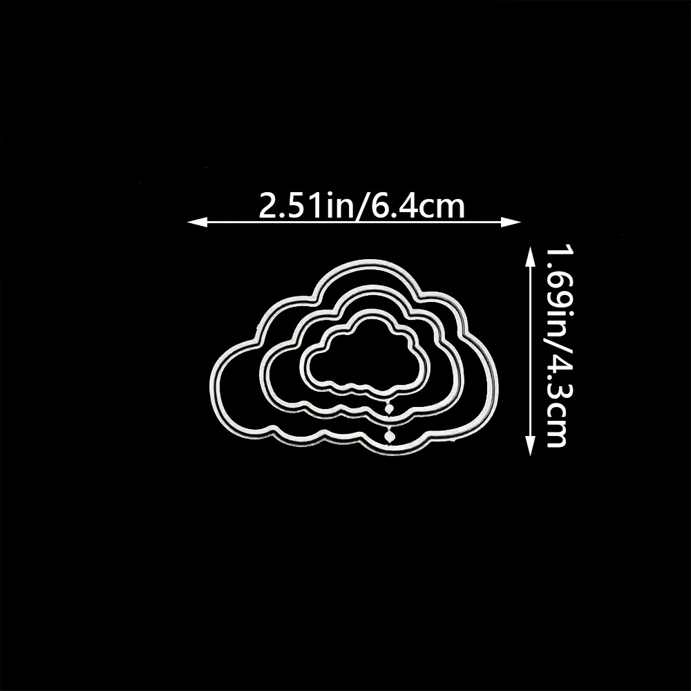 TEMU Die Cutters, Layered Frame Metal Cutting Dies For Card Making, Paper Craft Punching Templates, Background Embossing Templates, Diy Photo Album