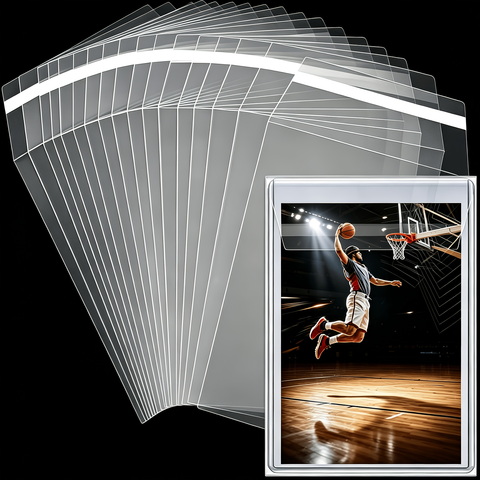 cellophane card sleeves clear greeting Envelopes Clear 100 Pieces 7 Other Sustainability 100pcs/200pcs * Sleeves, Rated Card