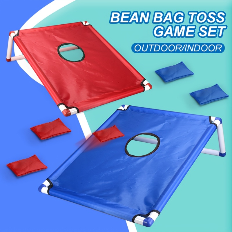 OBOVO Portable Cornhole Toss Set Outdoor Cornhole Game With PVC