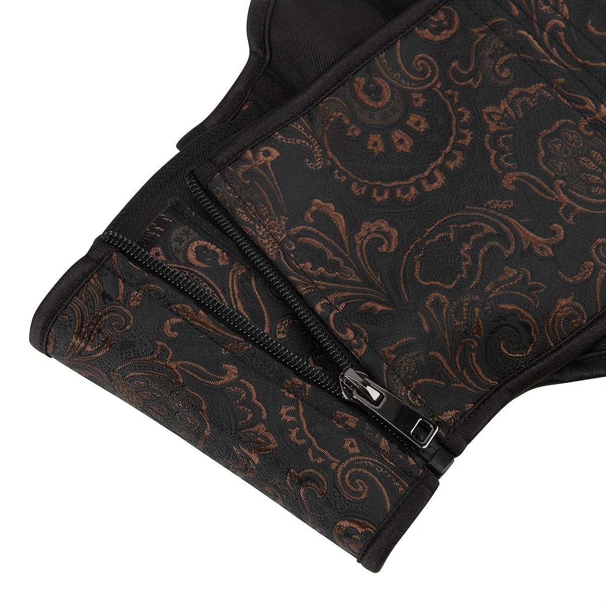 1pc womens vintage floral black jacquard belt designed a  display picture 1