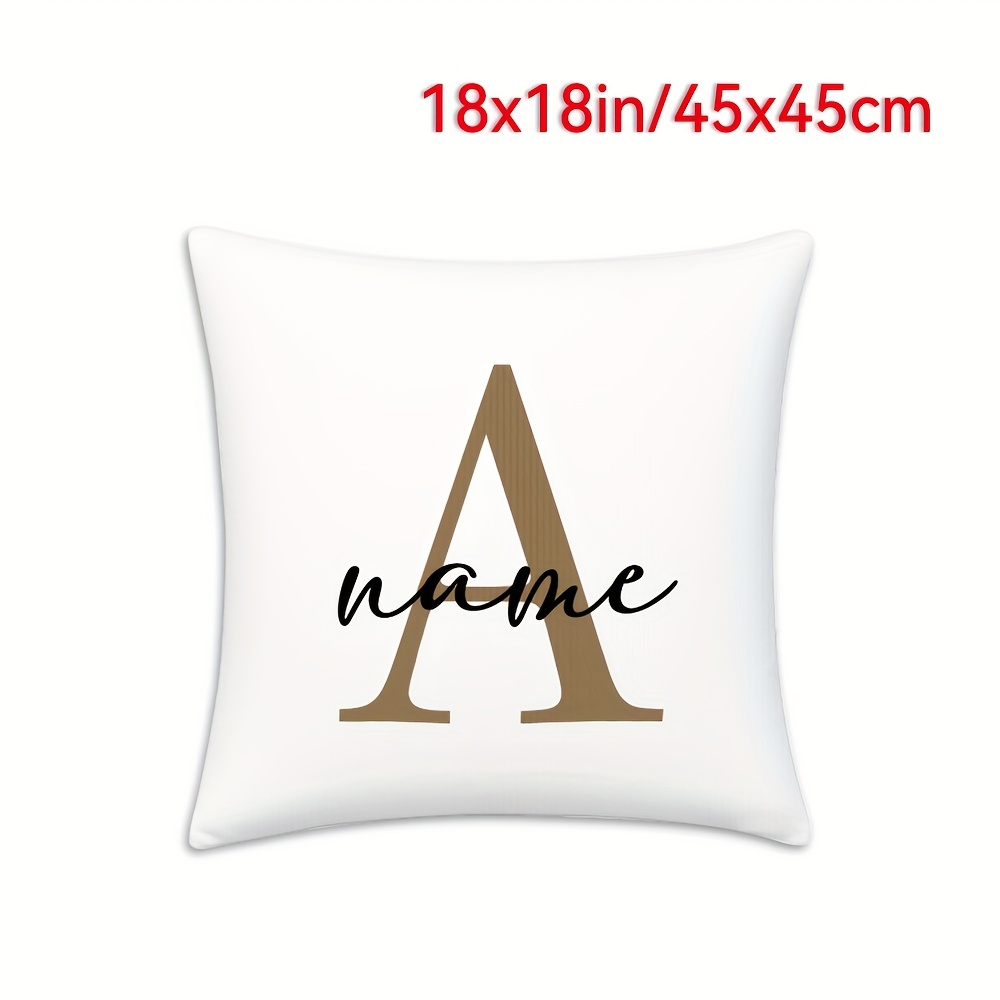 TEMU per cuscino corto in peluche personalizzata, con stampa su un , perfetta come regalo per , insegnanti e | Lavabile in lavatrice, con chiusura a