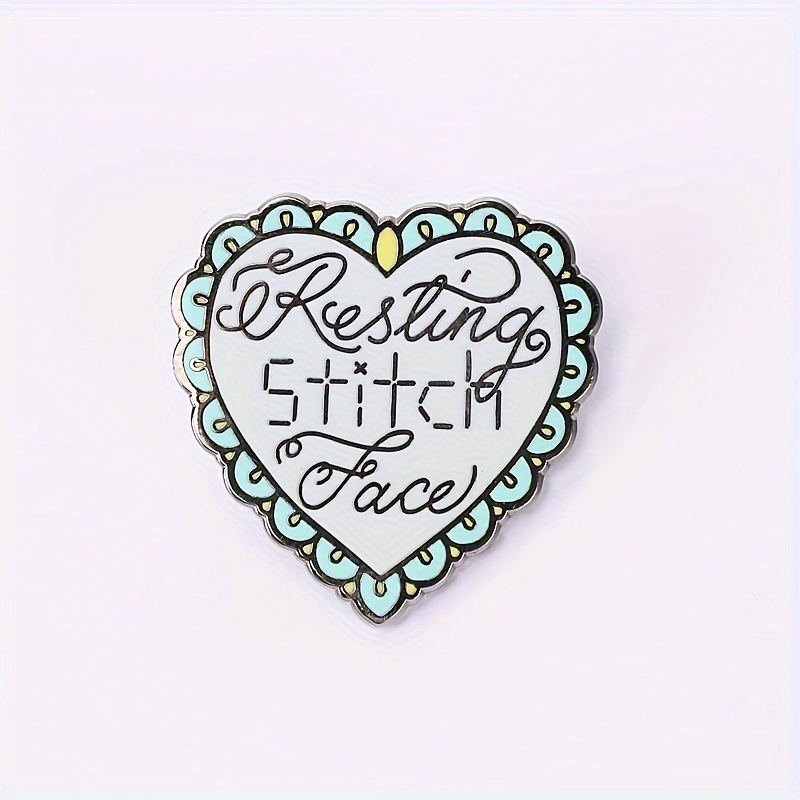 

Funky Stitch Face Enamel Pin - 28mm/1.1inch - Alloy Material - Denim Jackets