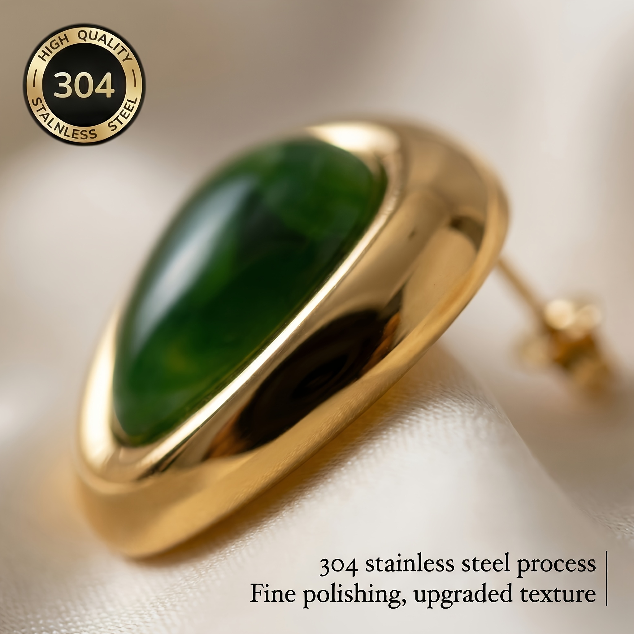 Women's Hypoallergenic Stainless Steel Earrings, Versatile Gift
