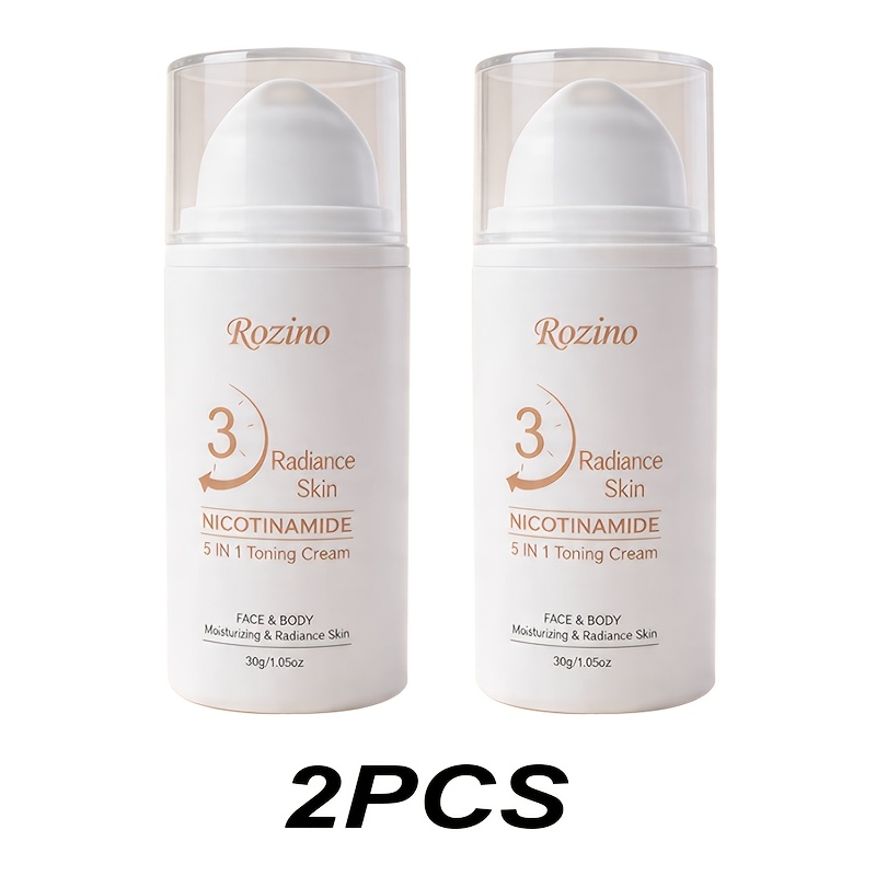Brightening Cream - 2-in-1 Brightening & Hydrating, Perfect For Face, Neck, Underarms, Knees & Elbows, Gentle Formula, Covers , Flawless Lightweight Nude Look, Suitable For .