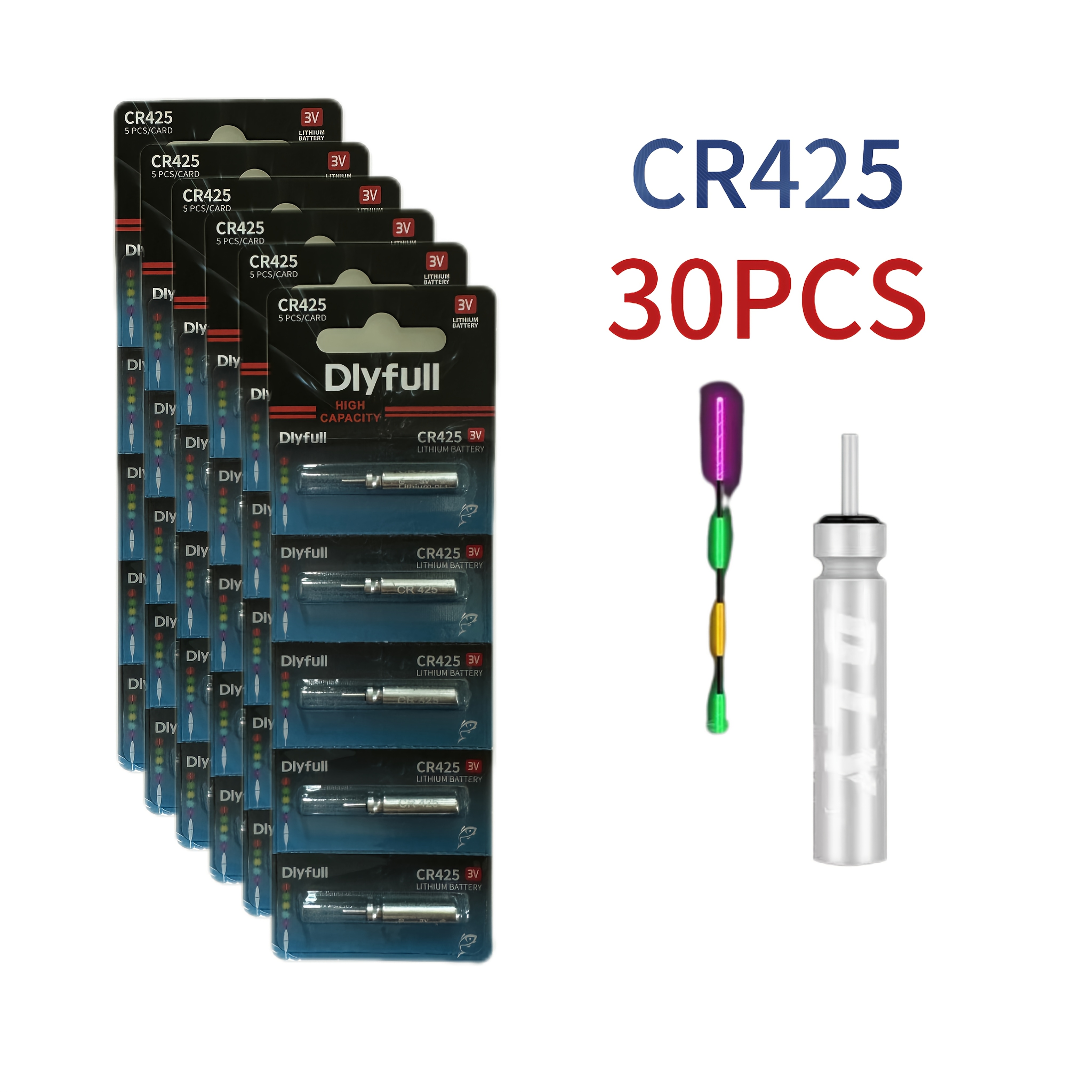 Cr425 Battery Long-lasting And Durable Outdoor Fishing Equipment Power Supply, Portable, Safe, Stable And Long-lasting, Night Fishing