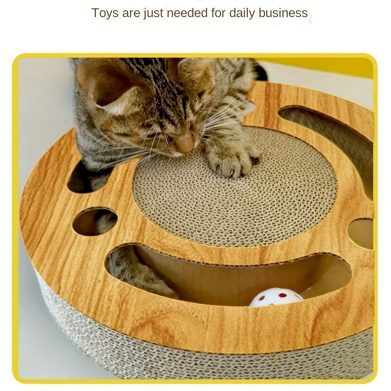 

1pc Interactive Cat Scratcher Toy & - , Non-electric, Battery-free - For