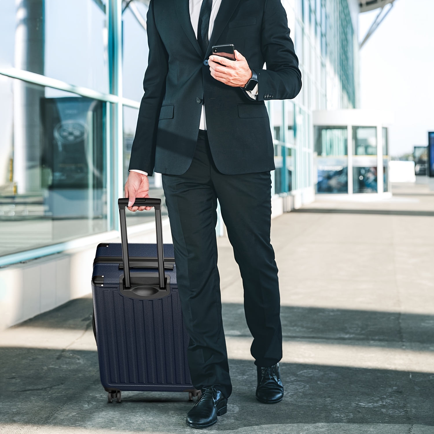 28 Bagages ABS+PC Rigides avec Roulettes Pivotantes Valise Légère avec  Serrure TSA, Vérifiée-* 28 Pouces