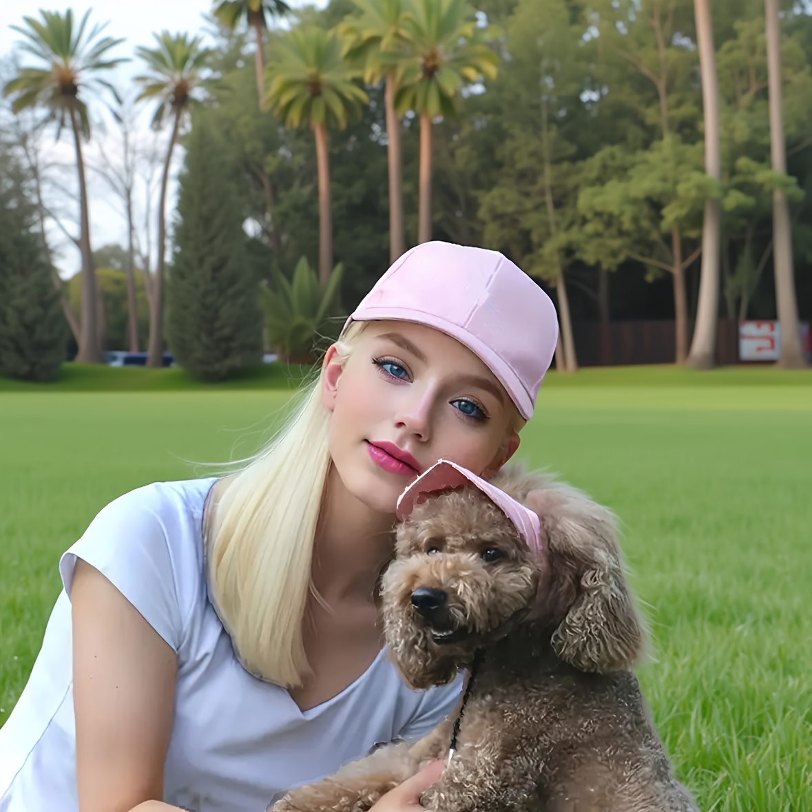 Dog Baseball Cap - Adjustable Sun Protection Hat For Pets, Summer Outdoor Sports & Travel