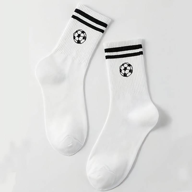 E-shop 1/10 Paar Wadenstrümpfe - Fußball Paar Alltagssocken, Bequeme Atmungsaktive Socken
