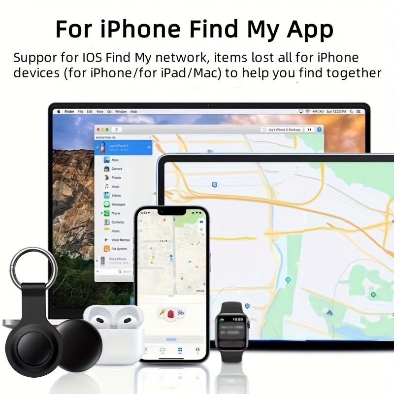 1 2 4pcs   with silicone protective sleeve compatible for ios   app   iphone for ipad not for   wireless smart   gps worldwide   keys bags wallets suitcases a tag support   replaceable battery privacy protection