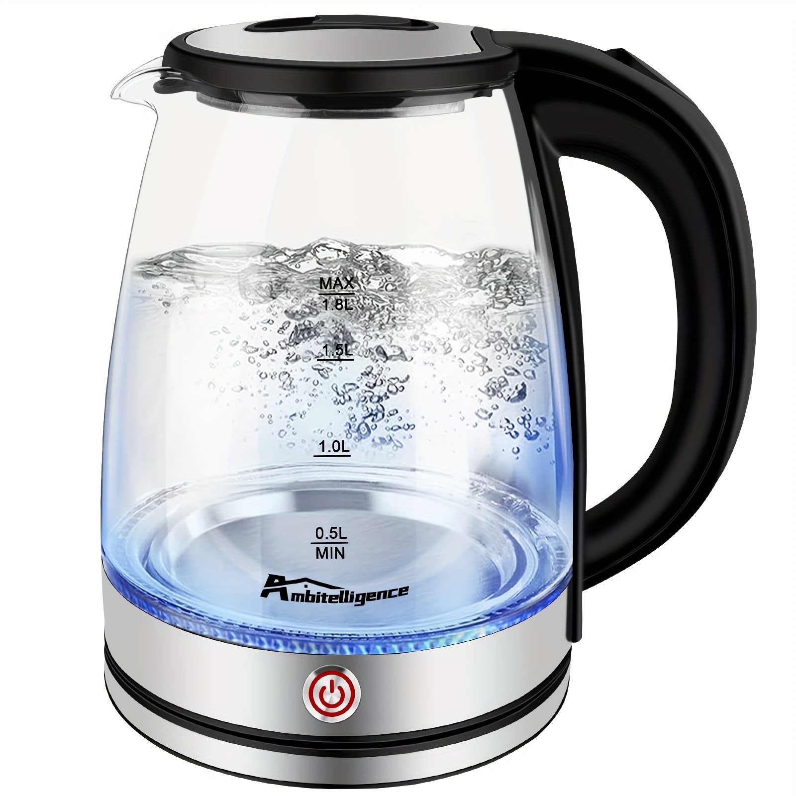 

Electric Kettle Keep Warm, 1.8l Tea Kettle, Hot Water Boiler With Led Light, Auto Shut-off & Boil Dry Protection, Stainless Steel