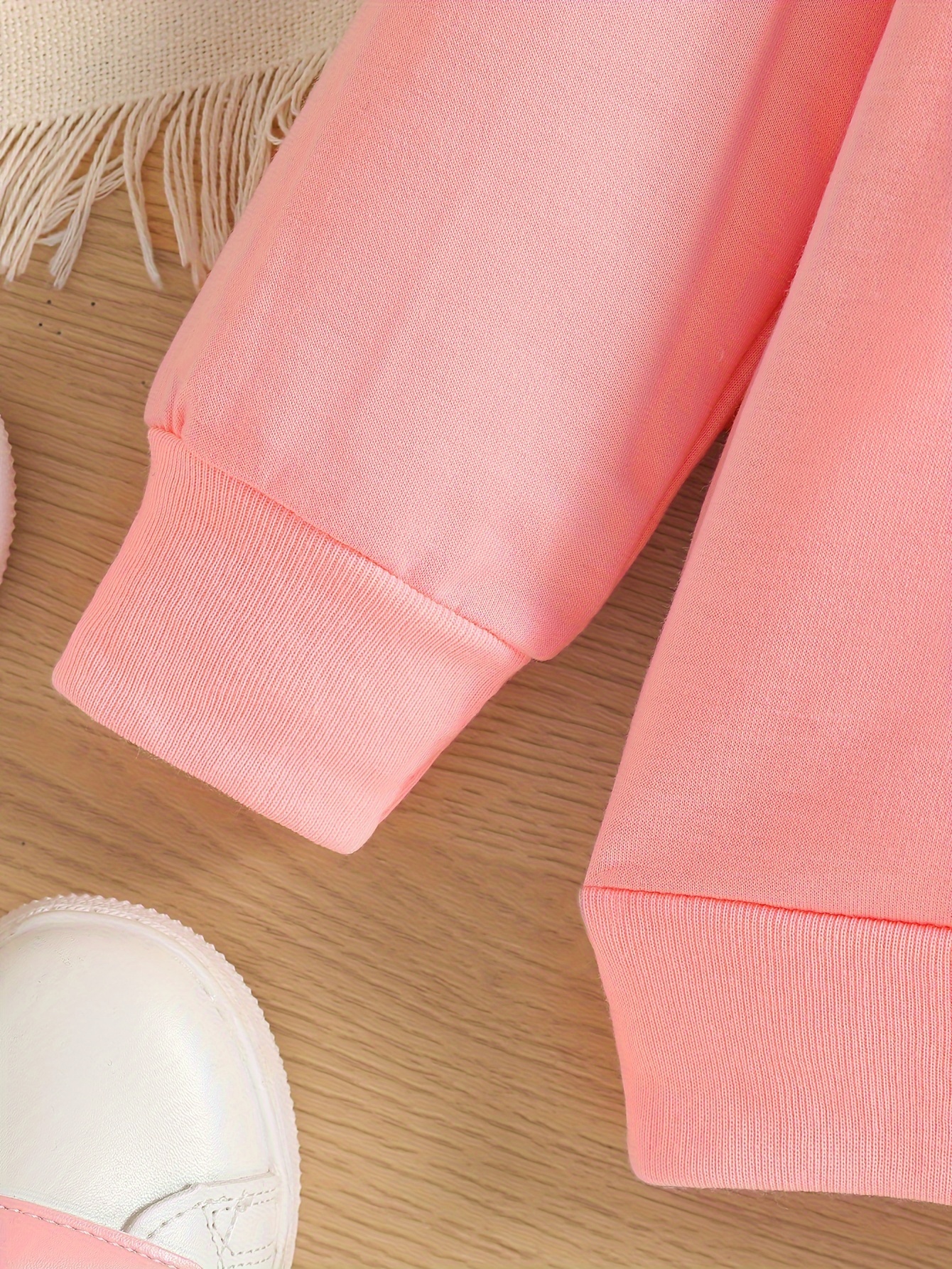 3-delige set glanzende imitatie diamantprint sweatshirts voor meisjes