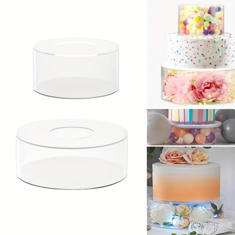 

Acrylic Cake Stand For Parties - No Power Needed, Feather- & Party Supplies