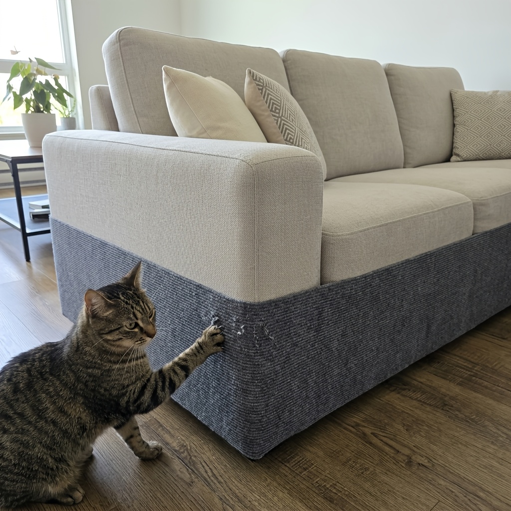 TEMU Extra-large Anti-scratch Self-adhesive Furniture Protector Pads | The Cat Scratching Post Alternative | For Wall Corners & Bed Legs | () |