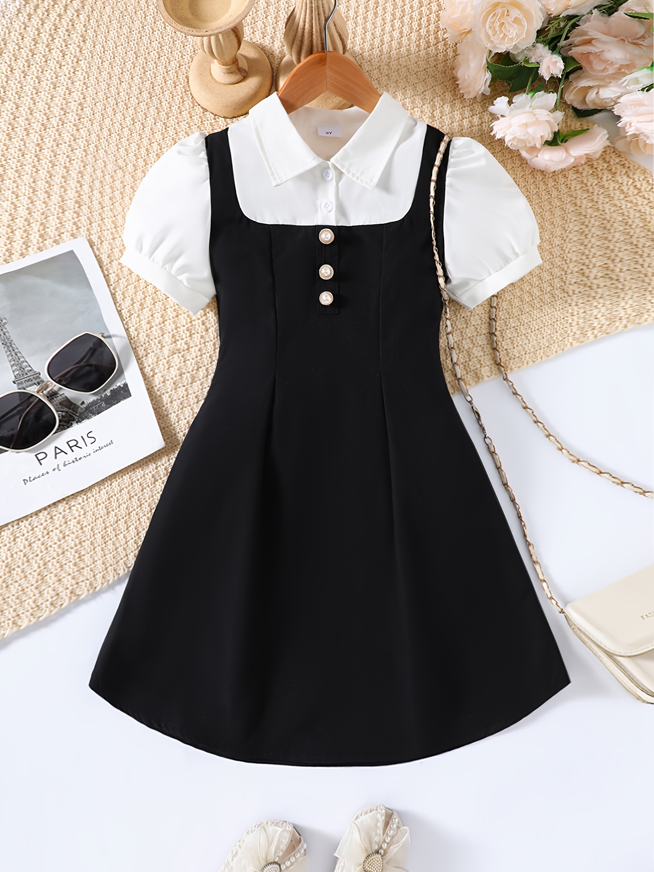 black dress girls sold on Temu United States