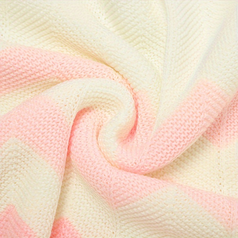 Soft Colorful Knitted Blanket, Air Conditioning Throw Blanket