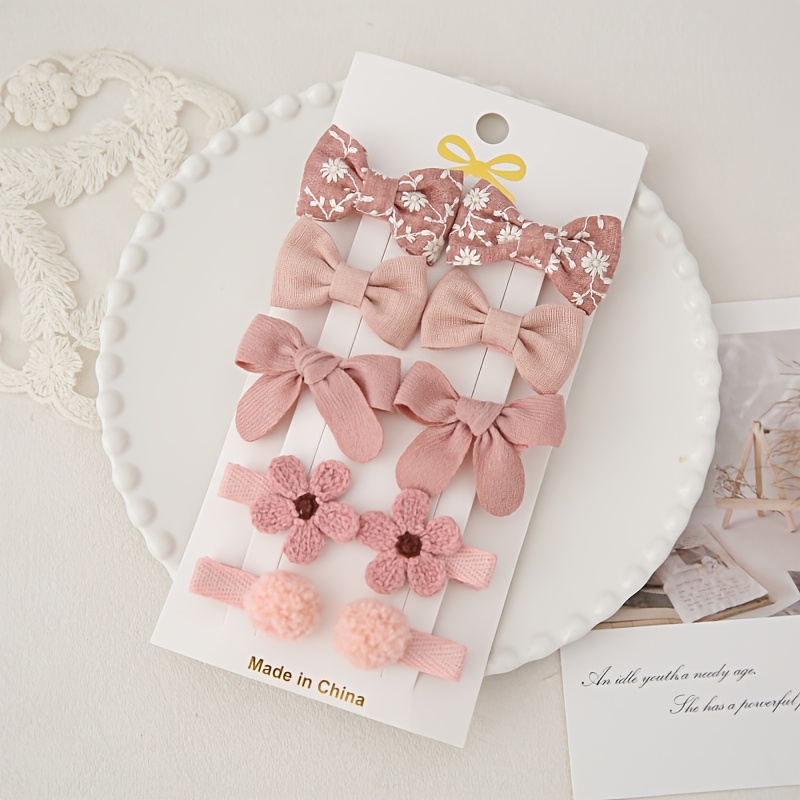 TEMU B15 Original Headwear Hair Accessory Basic Bow Hair Clip 1 Set