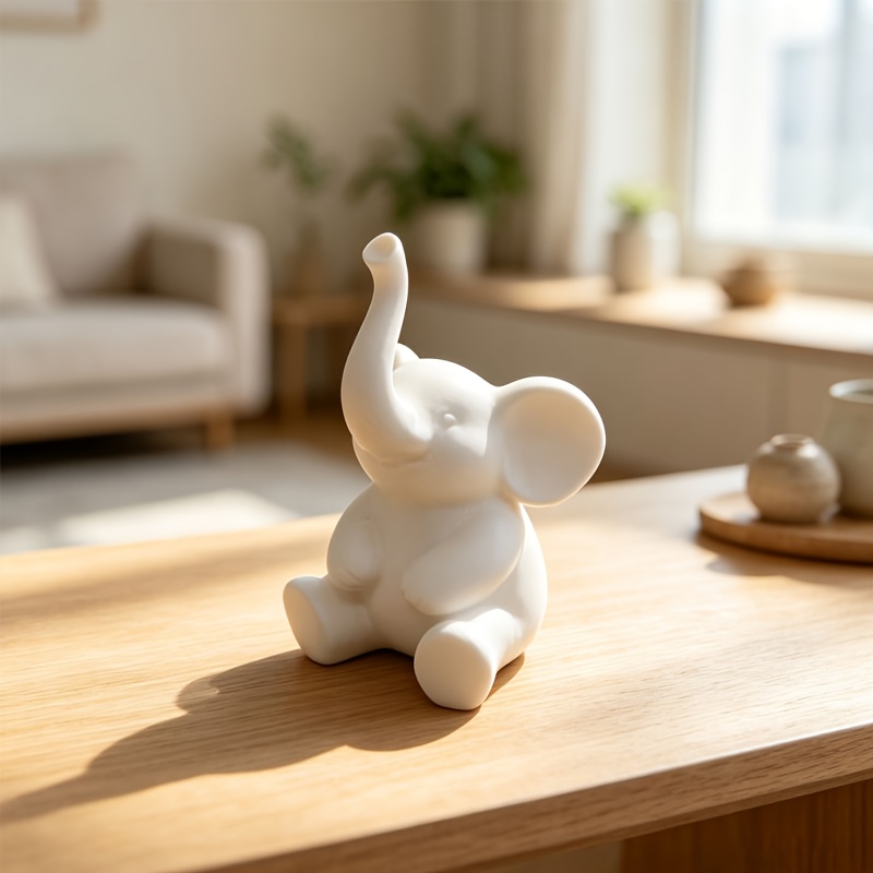 TEMU Présentoir à bijoux éléphant , crochet à longnepère -perte pour bague, organisation de bijoux et décoration esthétique de bureau