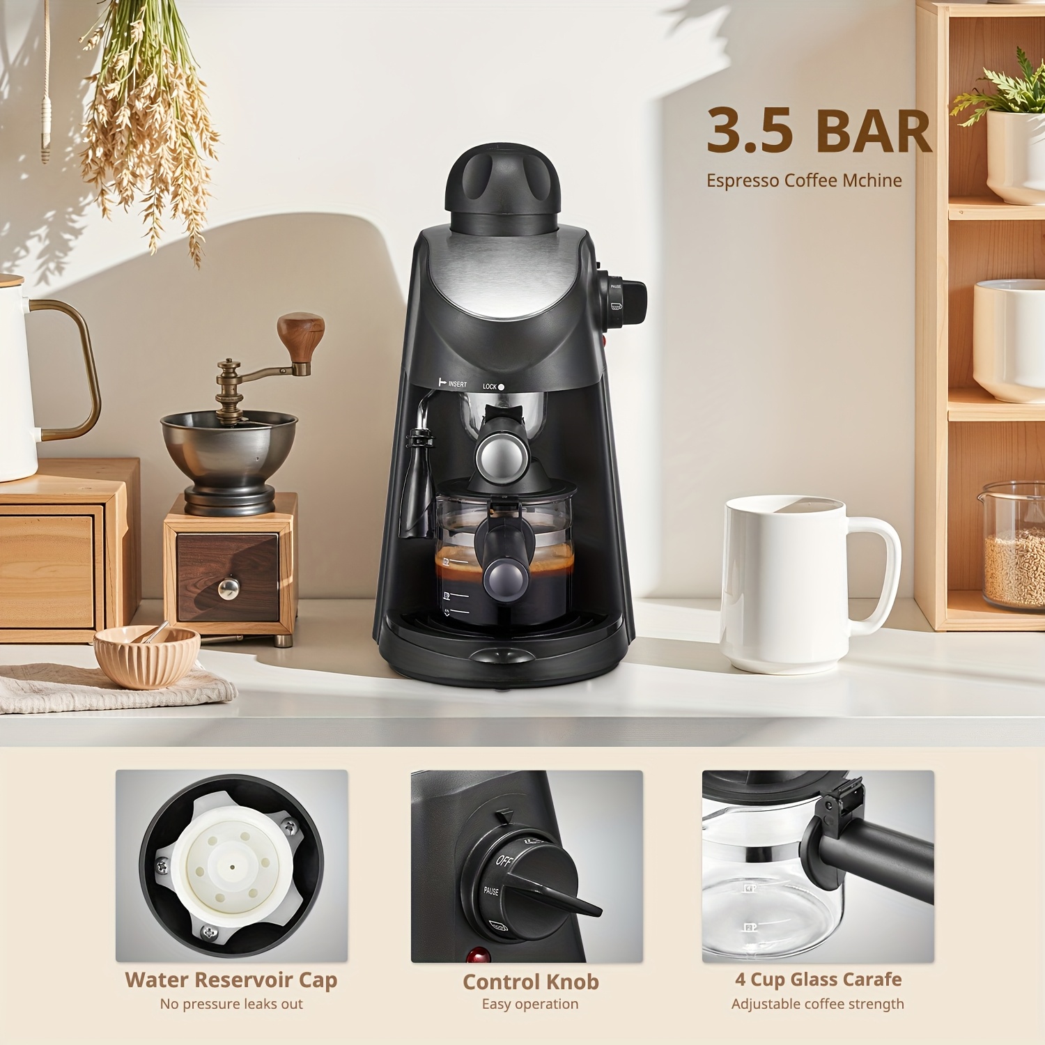 espresso machine espresso cappuccino maker milk Temu