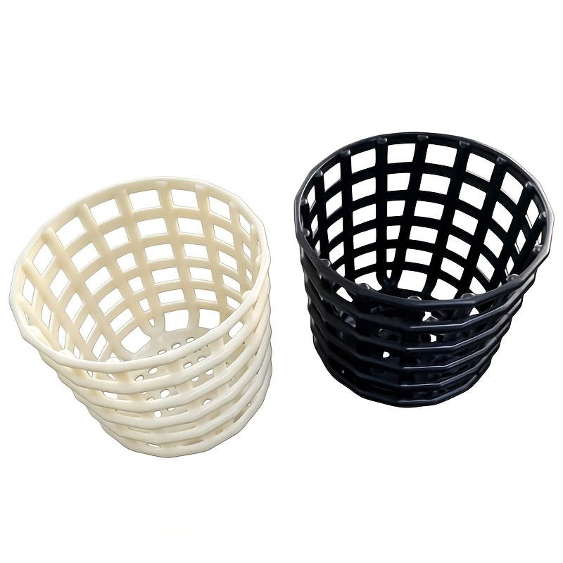 Image of 2pcs Texture Desktop Storage Box Set, Cosmetic Organizer, Hollow Portable Resin Container, Hollow Ventilation Dust-free, Stationery/jewelry Organizer, Bathroom Toiletries Storage Box