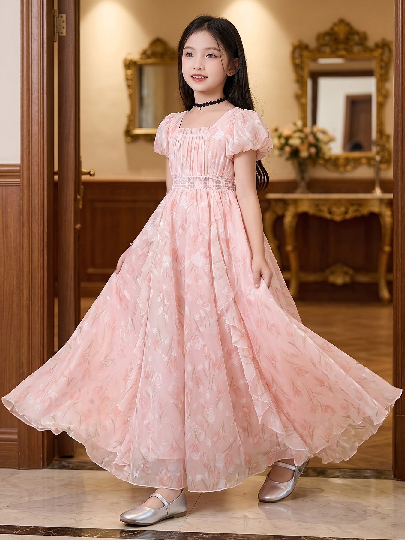 floral dress 12 year old clothing chiffon summer