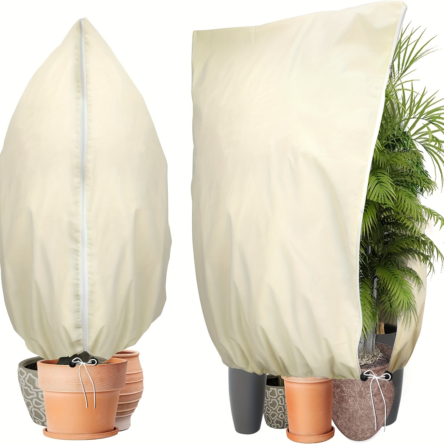 

Thickened For Frost - Polyethylene Ice Netting And Drawstring - Blanket For , Shrubs, And ()