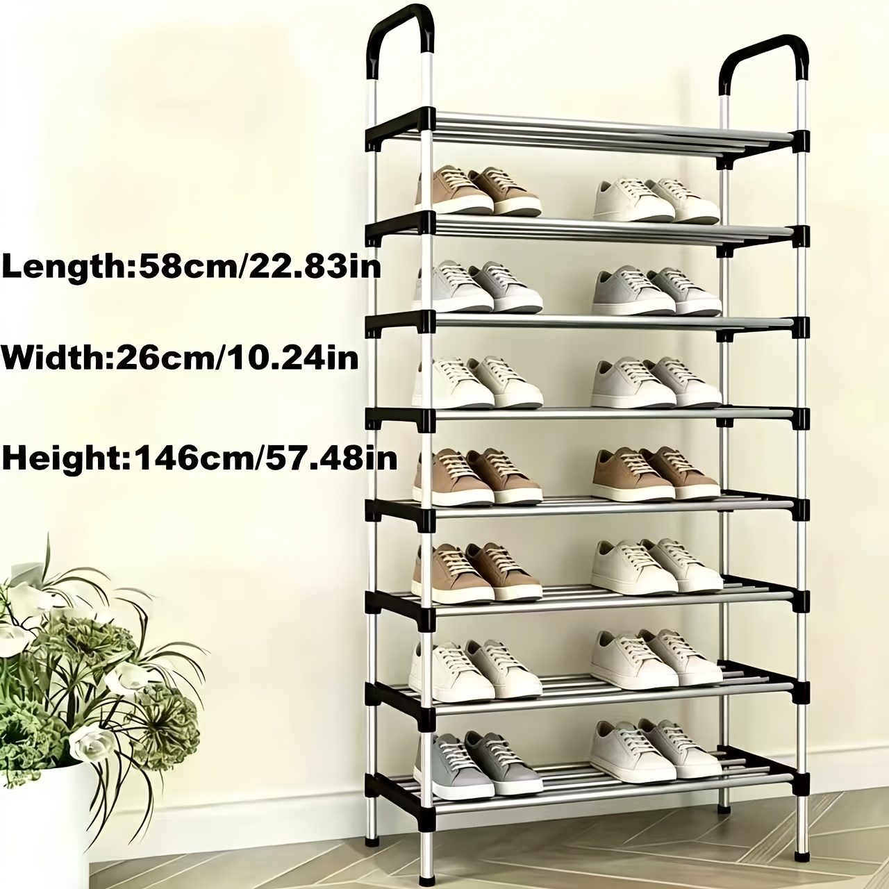metal 6 7 8 tier metal shoe rack entryway porch patio - Temu Iceland