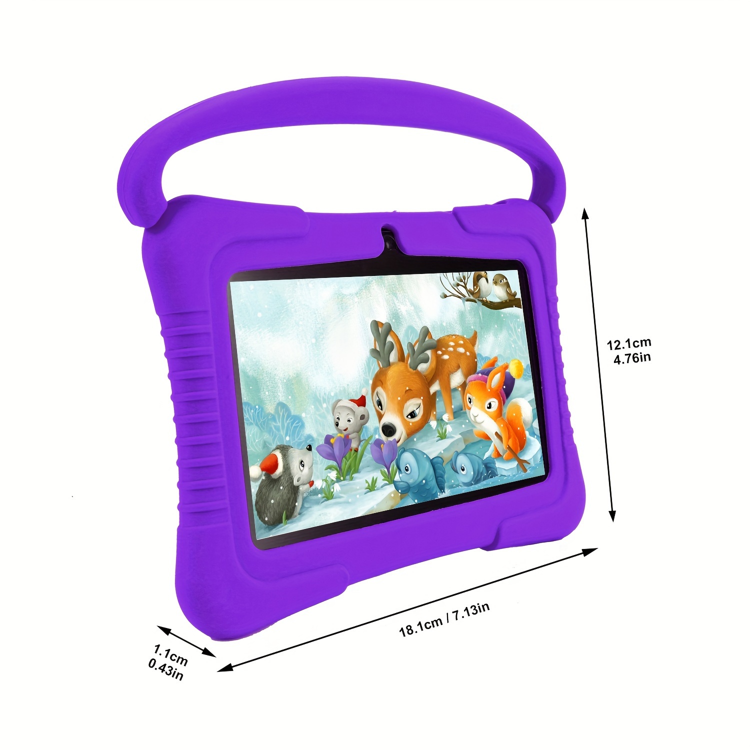 Veidoo 7 "kids Tablet, 2.4g Wifi, App, Kids Educational Fun, Ips Screen, 2g +32g Rom, With Silicone Case, Children's Gift Tablet