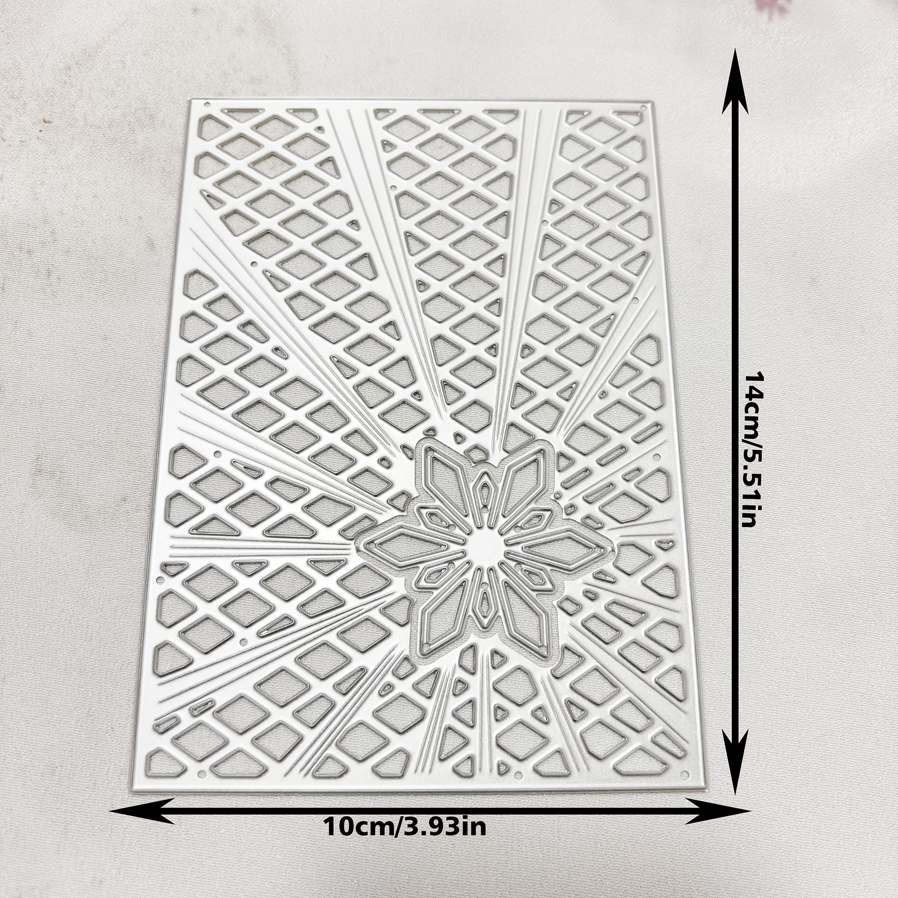 TEMU Étoiles Rectangulaires pour Papier Cartonné DIY Pochoirs Album Gaufrage Scrapbooking Découpe Métallique Modèles de Découpe
