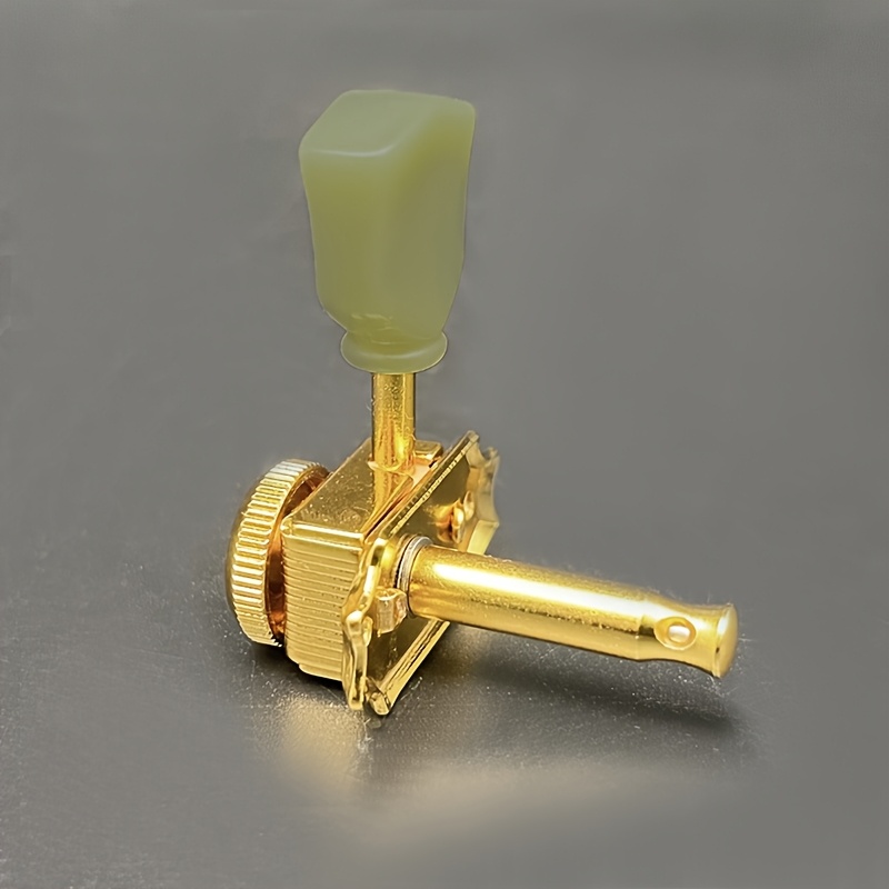 SAPHUE Vintage Style Locking Guitar Machine Heads , 3+3 Lock String Deluxe Tuning Key Pegs Tuners Set , 1:15 Ratio , Replacement for Electric Acoustic Folk Guitars , Elegant Tuning Keys Classic Tuner Design , Sturdy Construction Durable Tuners , Guitar Part