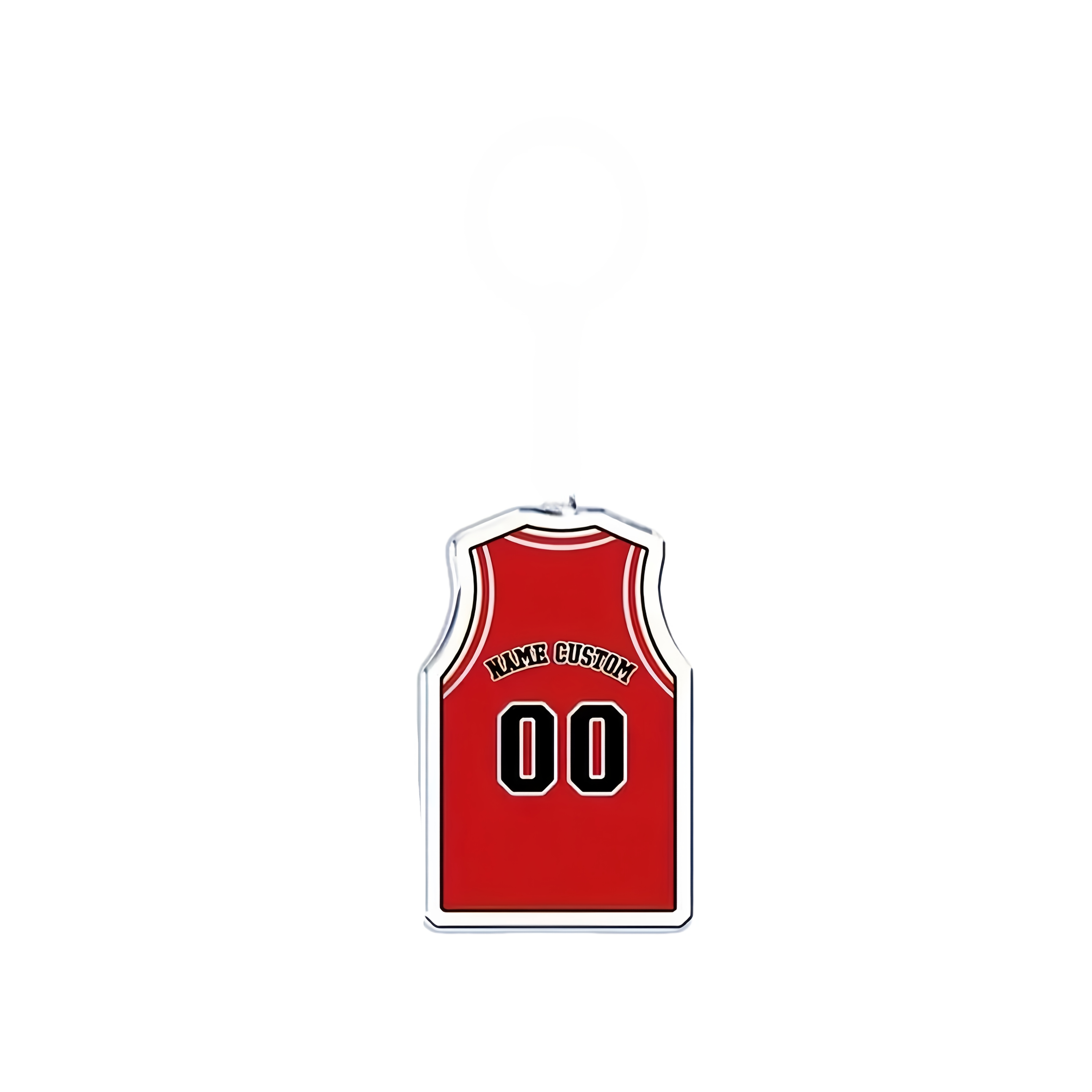 TEMU Customizable Jersey-style Keychain | Personalized With Name And Number, Ideal For School Supplies, Backpack Decor, Basketball/football Apparel