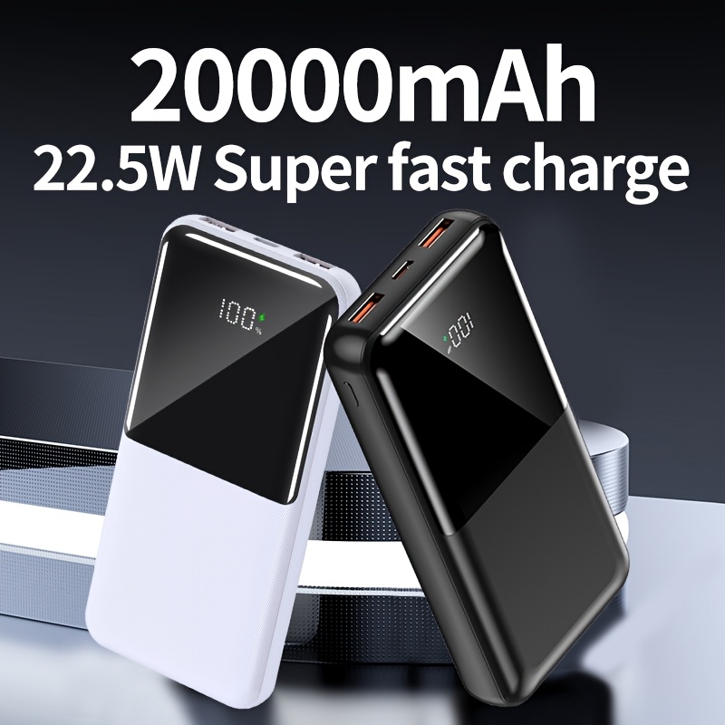 

20000mah , Led Display, Usb -c, 22.5w Super , Universal , Rechargeable Battery, For & Use