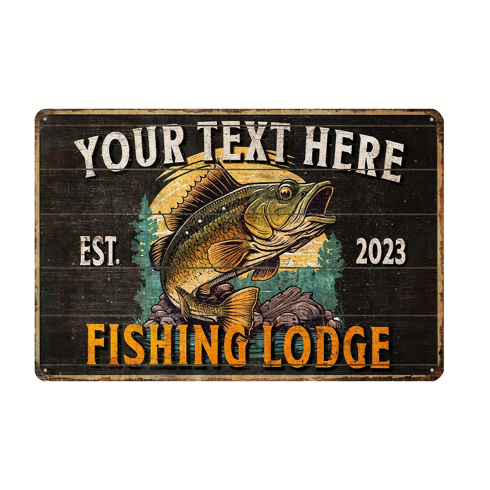 teer Retro Vintage Funny Fishing Signs for Man Cave,giftss for fisherman  Metal Signs for Garage,Vintage Signs For Pub,21st 30th 40th 50th 60th  Father's day Gifts for Men One Size : : Home