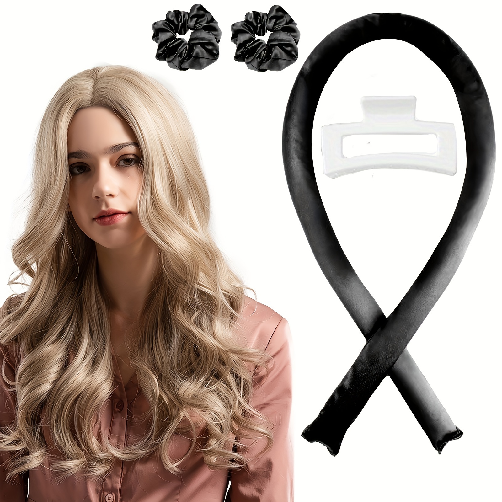 

[customer ] - Set Of Curling , Curling And 2 , No-heat Curling Rod , No-heat Curling Rod, Curling Rod, Tie, Diy Curling Rod Styling Tool, Sleeping