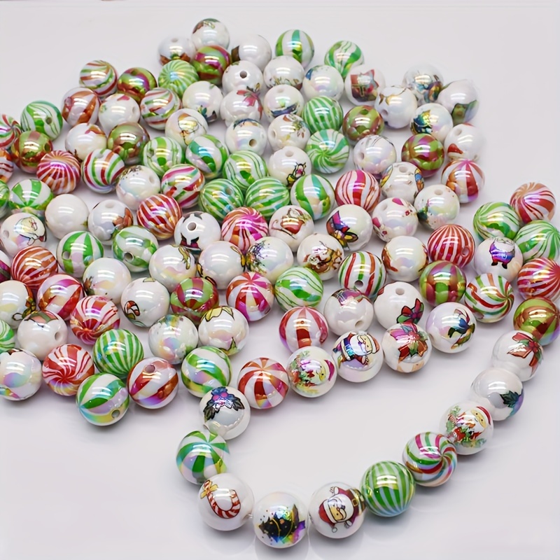 

16mm Round For Jewelry - 10pcs/bag, Assorted Christmas- , , , And Decorative
