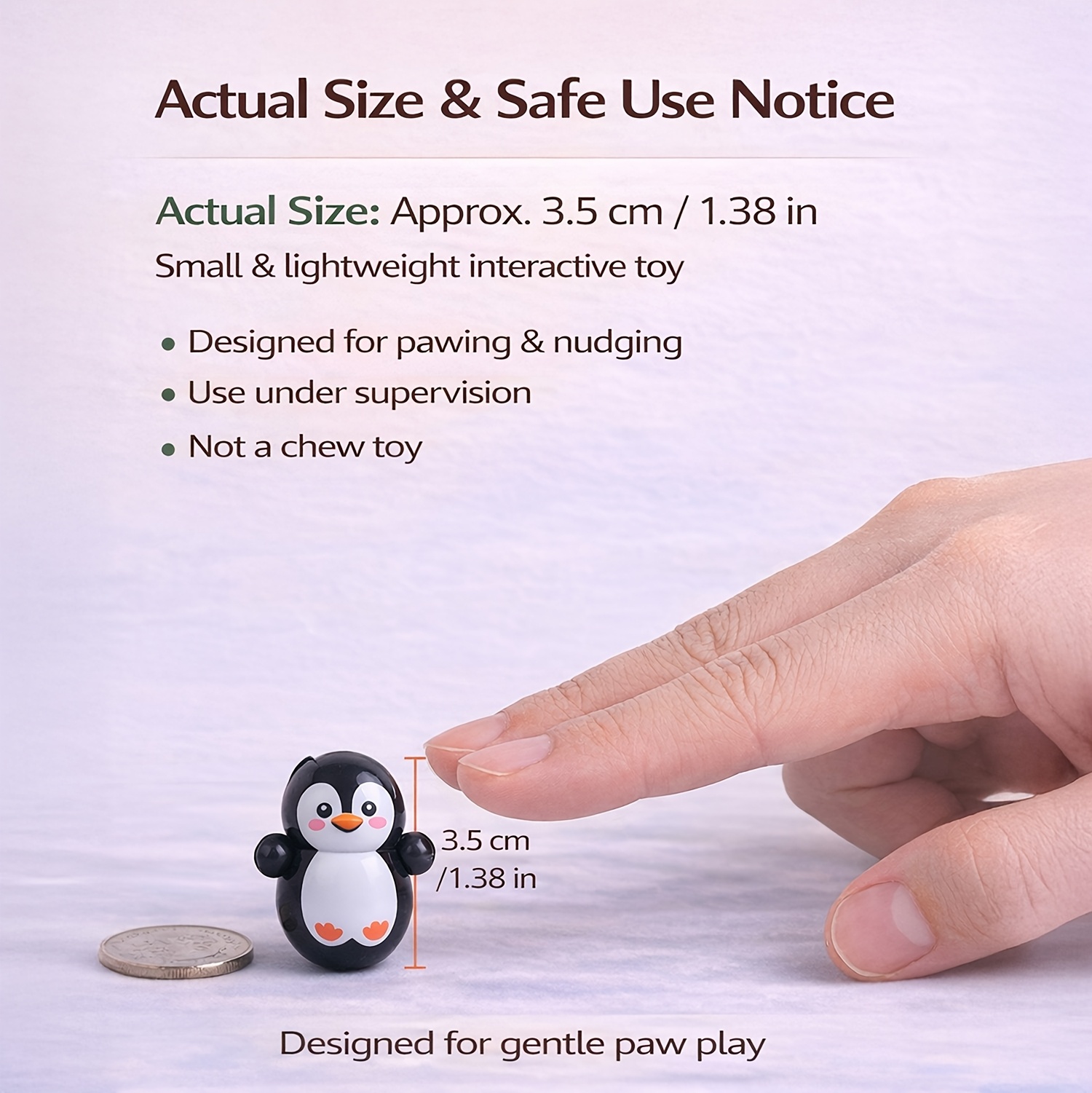 5pcs Cat Wobble Toys for Indoor Cats, Self-Righting Rolling Cat Toys, No Battery Required, Random Styles, Lightweight Plastic Cat Enrichment Toys Tailona