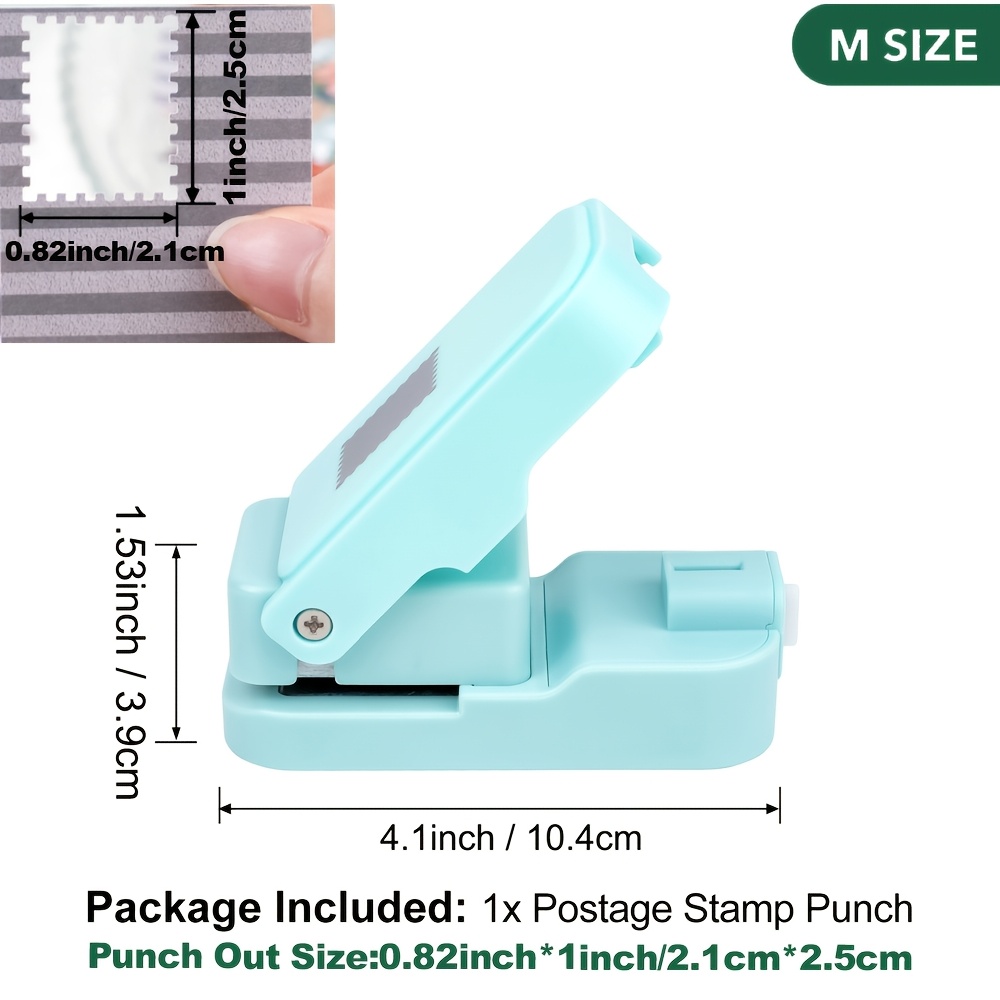 TEMU 0.8x1 Inch/2.1 X 2.5 Cm Rectangular Punch; Macaron Punch For Paper Crafting Scrapbooking; Art Supplies Paper Punches Craft Tools; 3 Colors