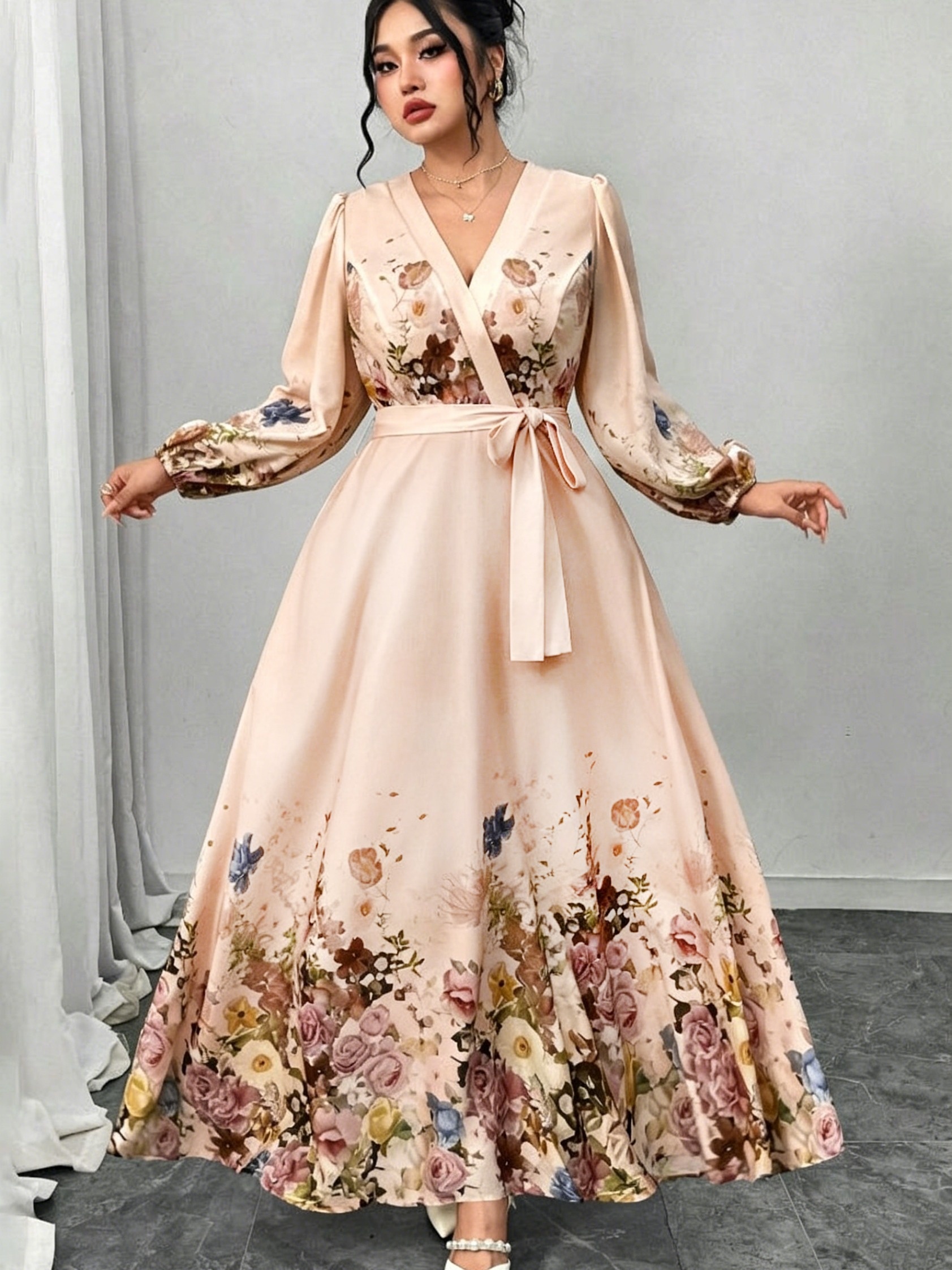long elegant white dresses Elegant White Sweetheart Off-The-Shoulder Long Sleeves Ball Gown Cathedral Train Lace Wedding Dresses main image 0
