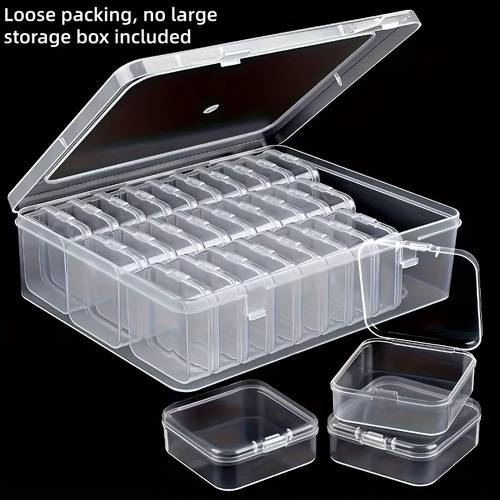 24pcs plastic storage boxes small storage containers jewelry storage container boxes rectangular shape and durable plastic material for organizing your jewelry jewelry storage ideal gift for women new year mothers day