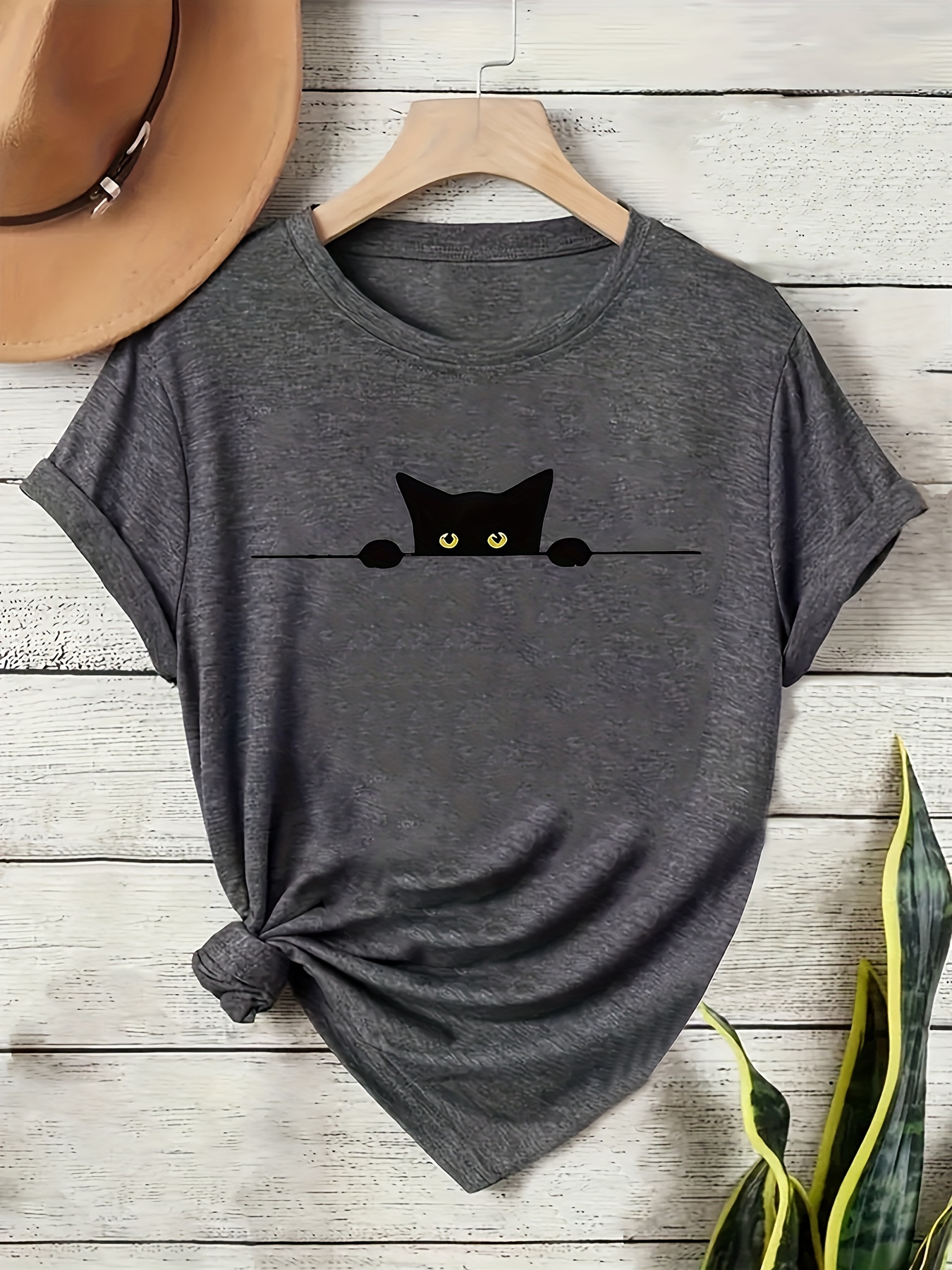 【Paragraph】25SS★ No.33 BLACK CAT T SHIRT PARAGRAPH BLACK CAT T SHIRT 黑貓大圖短T