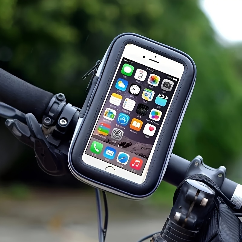 Waterproof Bike Phone Holder Bags Touch Screen Bicycle Phone Mount Front  Frame Bag For iPhone 13