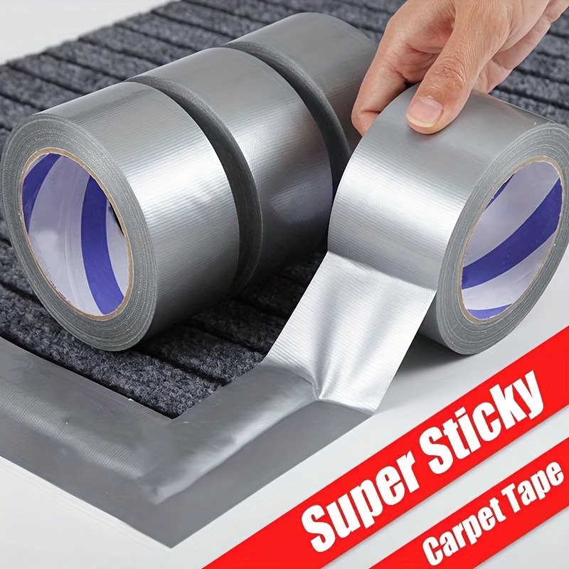 

Super Sticky Cloth Duct Tape: Waterproof, Heavy-duty Industrial Adhesive For Carpet Binding, Floor Repair, And Bundling. Easy Tear, Oil & Temperature Resistant, No Residue, Multi-surface Use