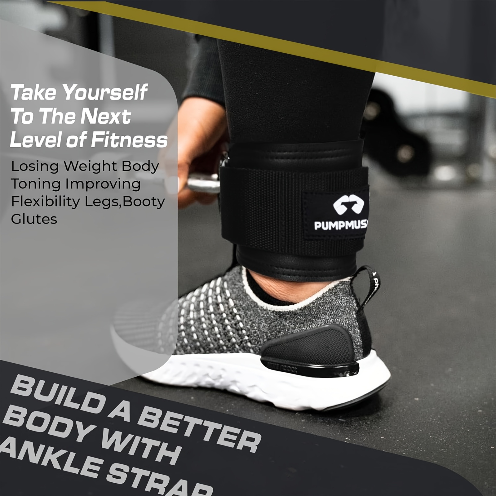 Temu ankle strap for cable machine glute kickback