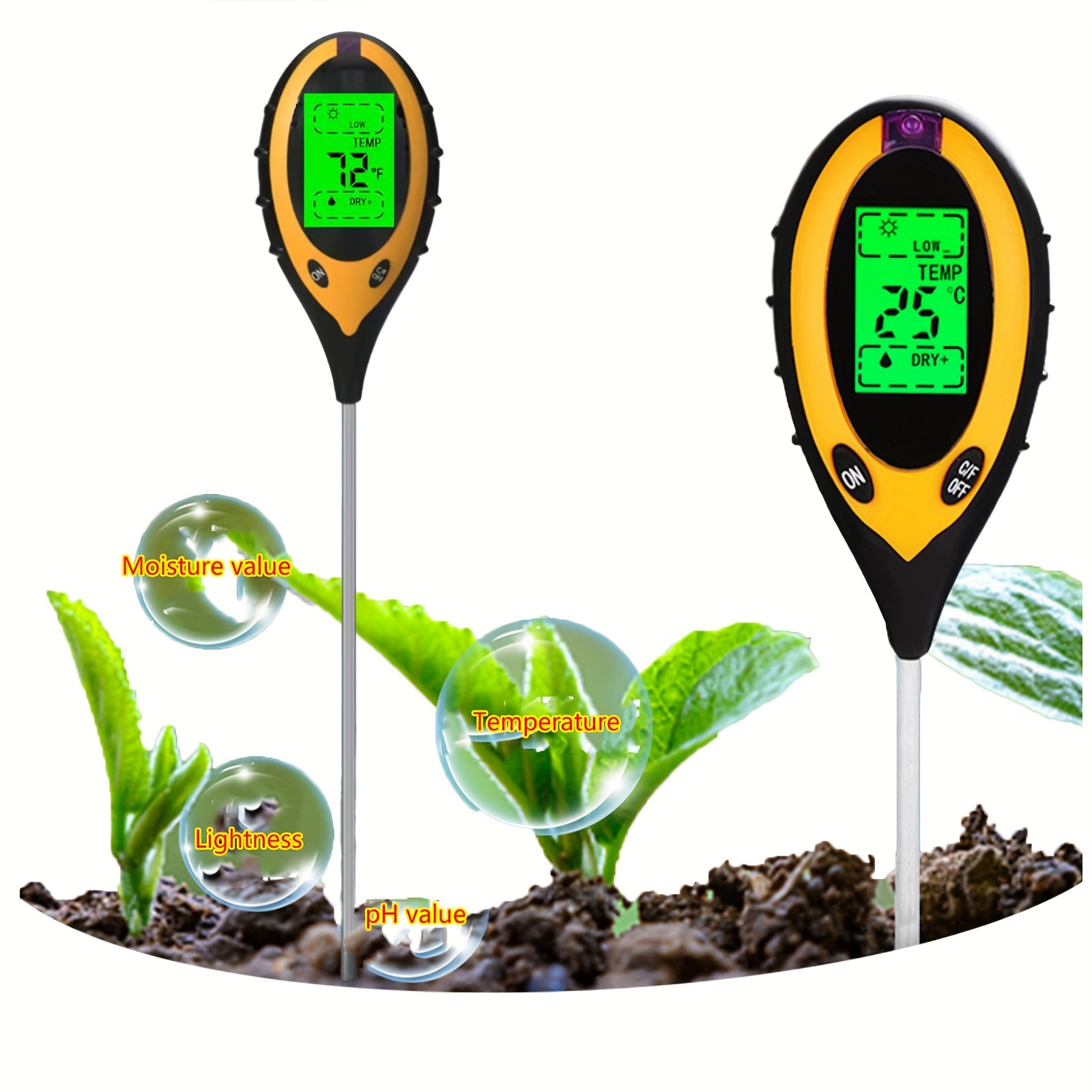 

High Quality 4 In 1 Soil Tester For Plants - Light, Temperature, Moisture, And Ph Levels - And Soil Monitoring